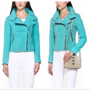 Mackage Freda Suede Moto Jacket L